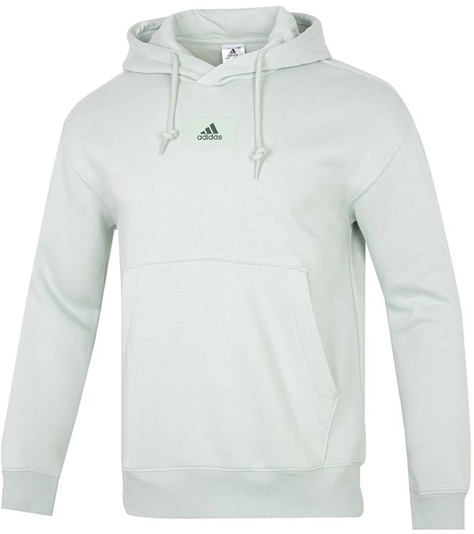 adidas-vintage-solid-color-logo-print-long-sleeve-sweatshirt-light-green-hk-2823