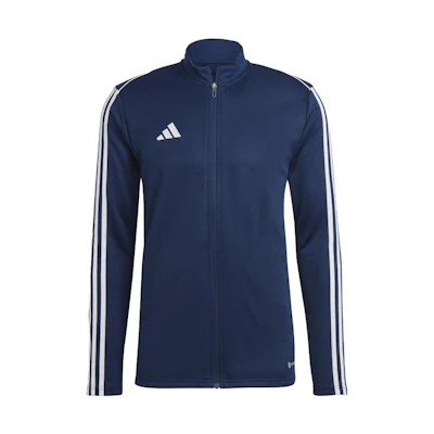 adidas Vintage Track Jacket Blue with Side Stripes and Stand Collar HS3503
