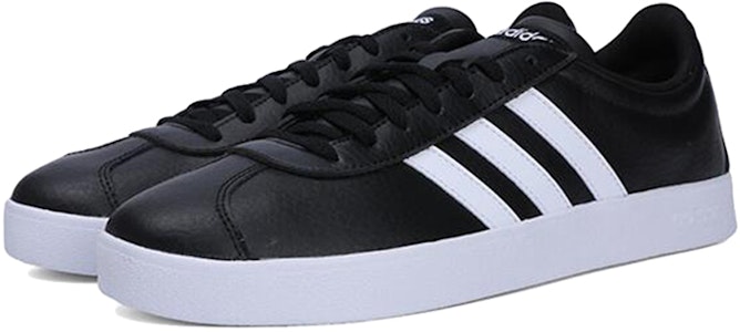 adidas VL Court 2.0 'Hitam Putih' B43814 Lookbook adidas VL Court 2.0 'Hitam Putih' B43814