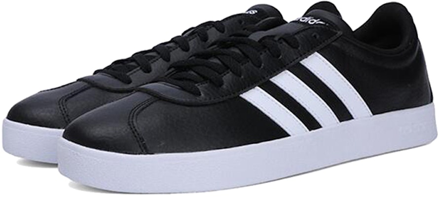 adidas VL Court 2.0 'Black White' B43814 Lookbook adidas VL Court 2.0 'Black White' B43814