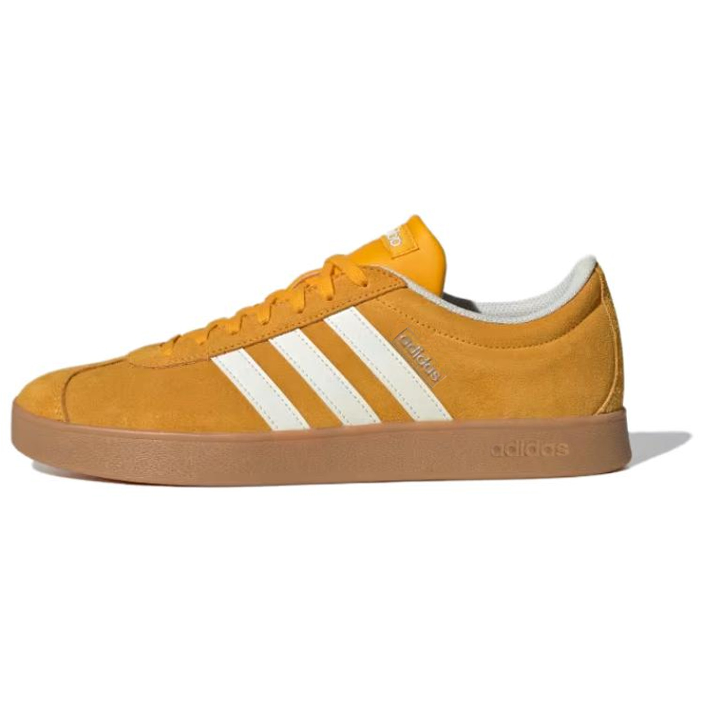 adidas VL Court 2.0 Yellow Low-Top Trainers Comfortable & Durable Shoes JI0495