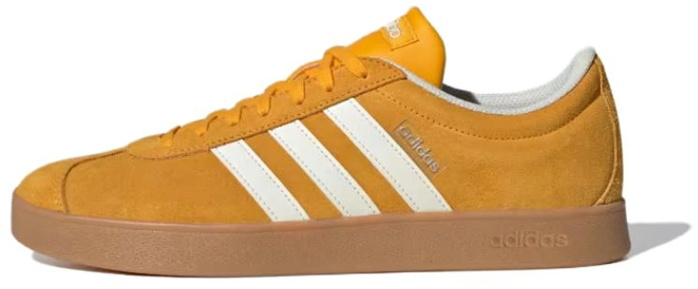 adidas-vl-court-2-0-yellow-low-top-trainers-comfortable-and-durable-shoes-ji-0495