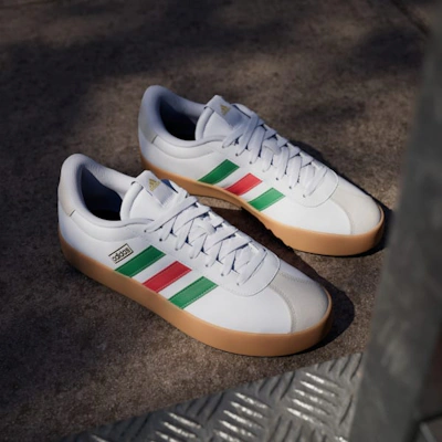 Adidas VL Court 3.0 Cloud White/Green/Red