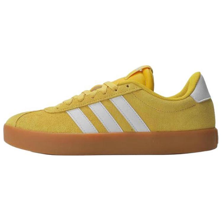 adidas VL Court 3.0 Yellow Tennis Shoes Comfortable Anti-Slip Casual Sneakers JP8570