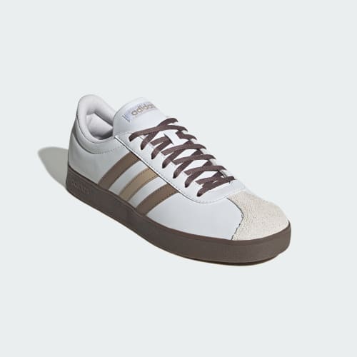 Shop adidas VL Court Base Sneakers Bianco Nuvola/Kaki Six/Gum KH9489