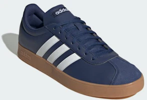 Shop adidas VL Court Base 深藍/雲白/黃膠底運動鞋 JR2212