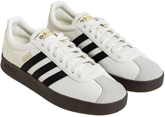 adidas VL Court Classic 'Off White Black Brown' JQ1501 Lookbook adidas VL Court Classic 'Off White Black Brown' JQ1501