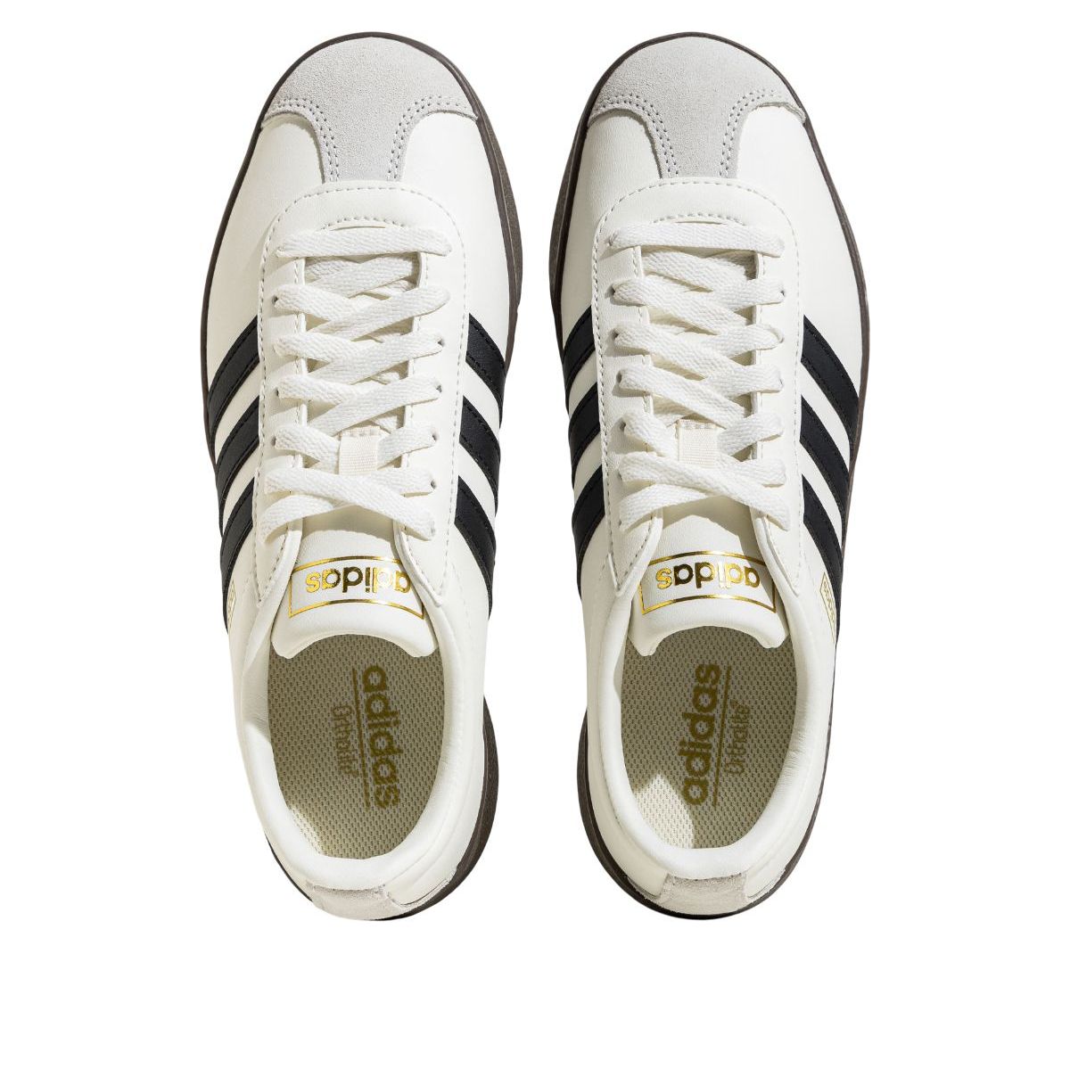 Shop アディダス VL コート クラシック ''オフホワイト ブラック ブラウン'' JQ1501