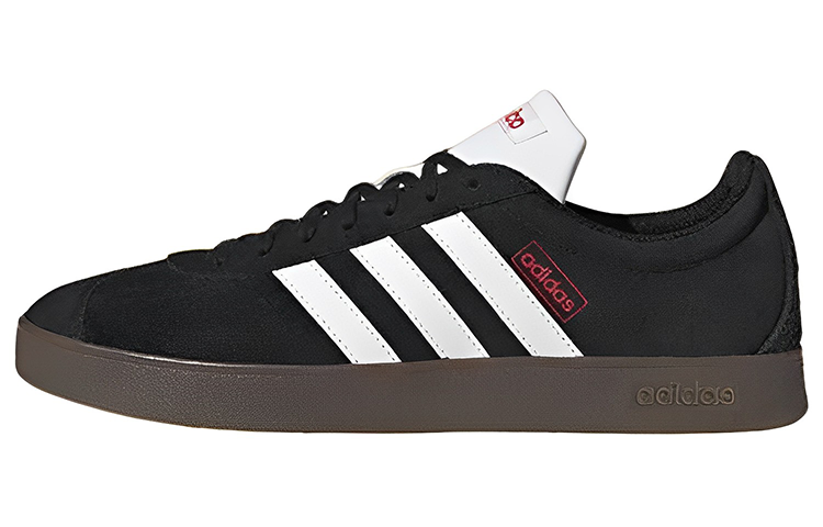 Adidas Vl Court Lifestyle Skate Shoes Black White Gum HQ1801 Nicesnk