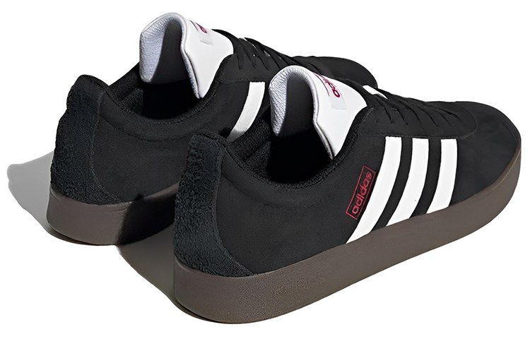 Adidas Vl Court Lifestyle Skate Shoes Black White Gum HQ1801 Nicesnk