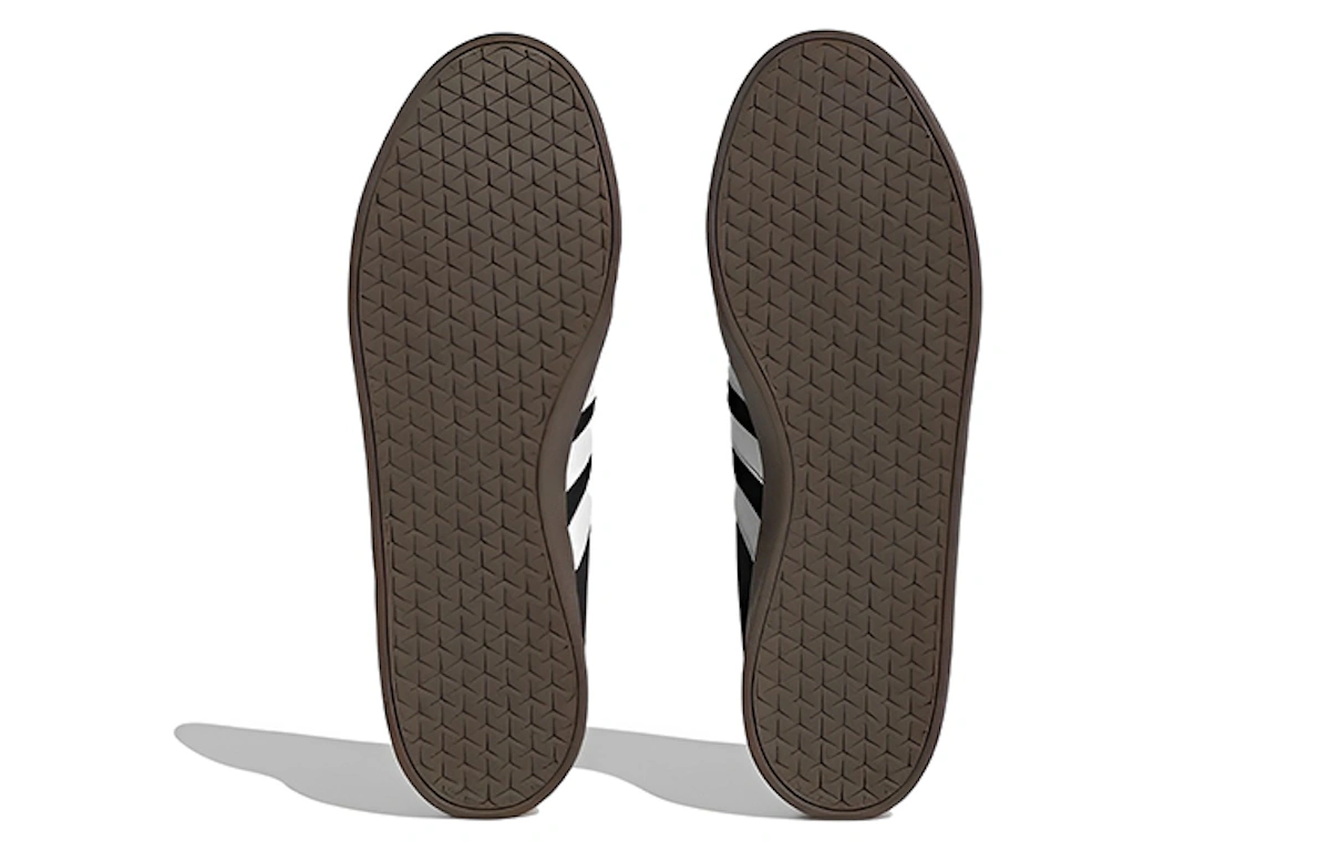 Adidas Vl Court Lifestyle Skate Shoes 'Black White Gum' HQ1801