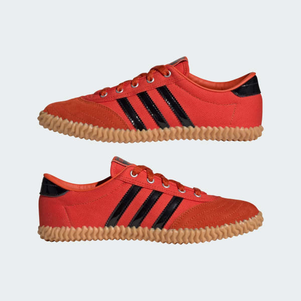 Sizing (W) Adidas Volley Plimsole Sepatu Kasual Oranye/Core Black/Gum JR5753