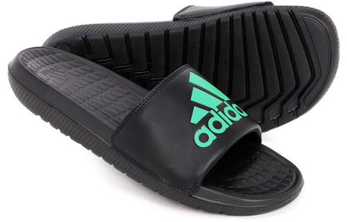 Purchase adidas Voloomix Badeschlappen Schwarz Grün Minimalistische Trainingsslipper CP9445