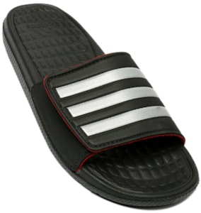 阿迪达斯 Voloomix Vario Lam '黑白红'拖鞋 H68221 Lookbook 阿迪达斯 Voloomix Vario Lam '黑白红'拖鞋 H68221