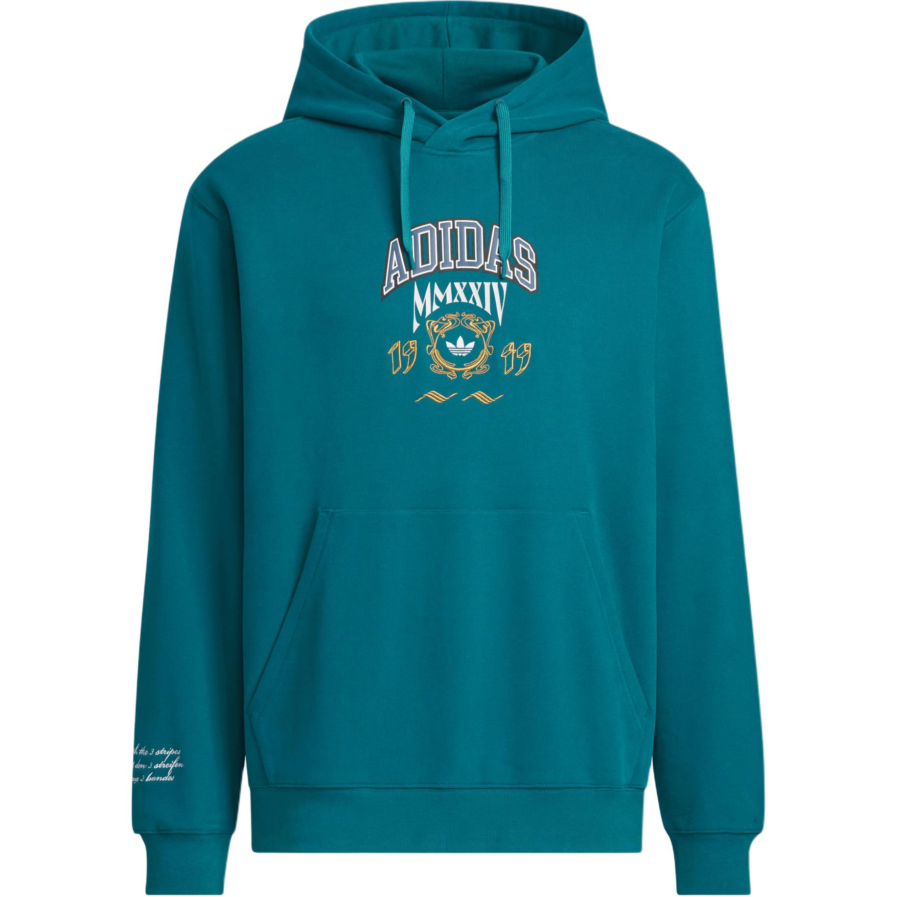 adidas VRCT FW24 HD Pullover Hoodie Relic Teal JW1965