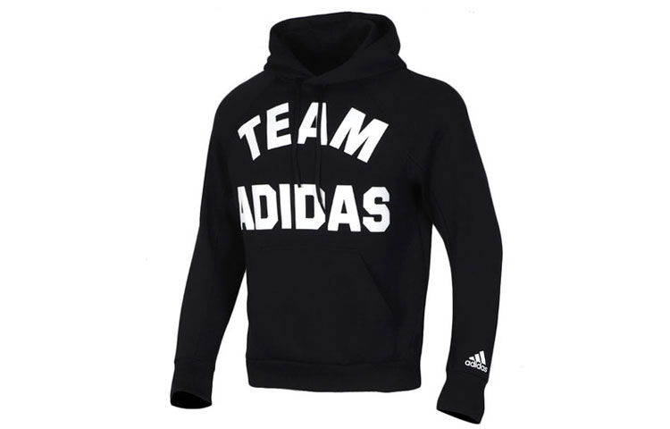 adidas VRCT Pullover Hoodie Black Casual Athletic Style EA0377