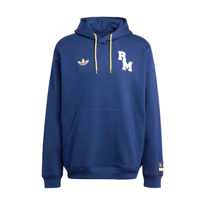 adidas VRCT Real Madrid Logo Navy Blue Hooded Football Sweatshirt JF2584