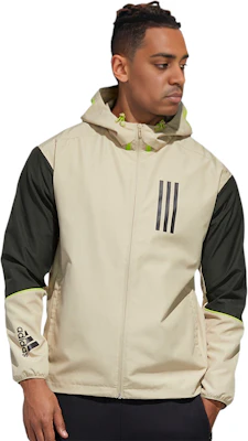 adidas WND Jaket Olahraga Kasual Wanita Warna Khaki Gelap GF4014 Shop adidas WND Jaket Olahraga Kasual Wanita Warna Khaki Gelap GF4014