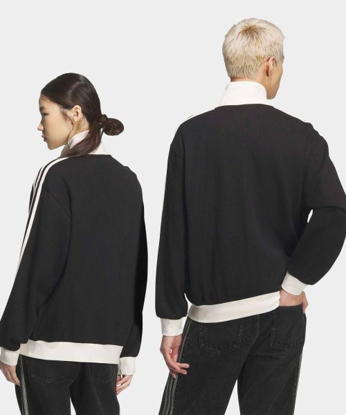 Lookbook 아디다스 와플 클래식 트랙탑 - 블랙 KQ6863