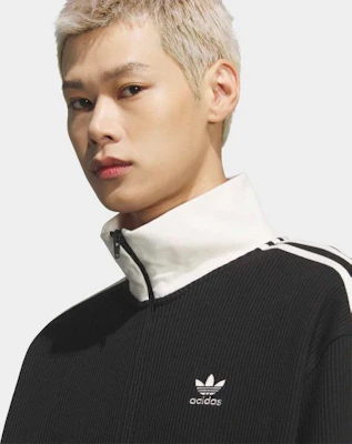아디다스 와플 클래식 트랙탑 - 블랙 KQ6863 Details for 아디다스 와플 클래식 트랙탑 - 블랙 KQ6863