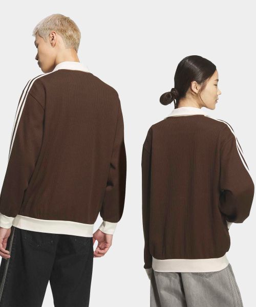 Lookbook adidas Waffle Classic Track Top - Dark Brown KQ6865