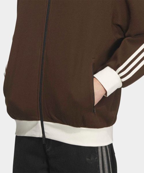 Sizing adidas Waffle Classic Track Top - Dark Brown KQ6865