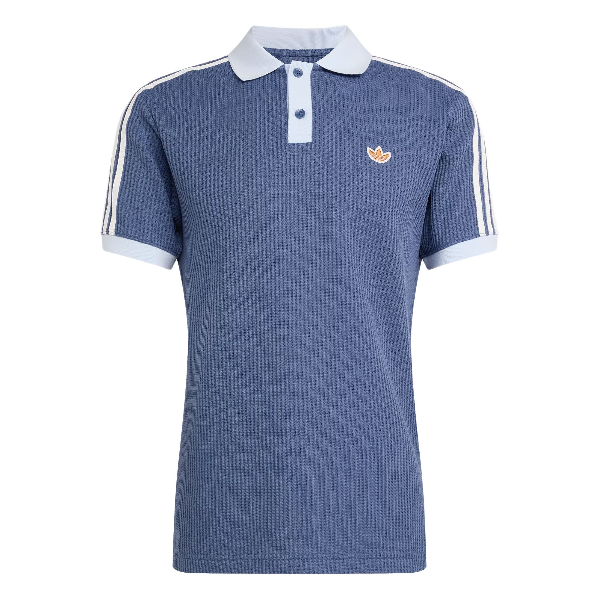 adidas Waffle Knit Short Sleeve Polo Shirt. KX1230
