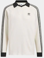 adidas Waffle Long Sleeve Polo Tee - Wonder White KQ6867 adidas Waffle Long Sleeve Polo Tee - Wonder White KQ6867