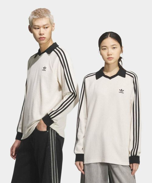 Order adidas Waffle Long Sleeve Polo Tee - Wonder White KQ6867