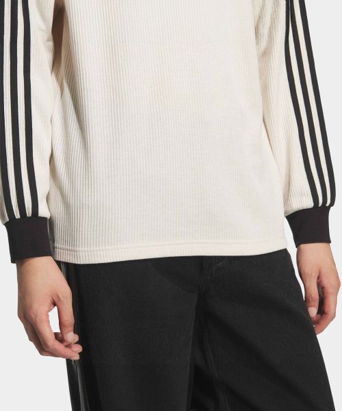 Details for adidas Waffle Long Sleeve Polo Tee - Wonder White KQ6867
