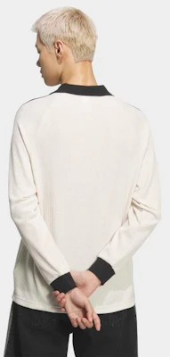 adidas Waffle Long Sleeve Polo Tee - Wonder White KQ6867 Sizing adidas Waffle Long Sleeve Polo Tee - Wonder White KQ6867