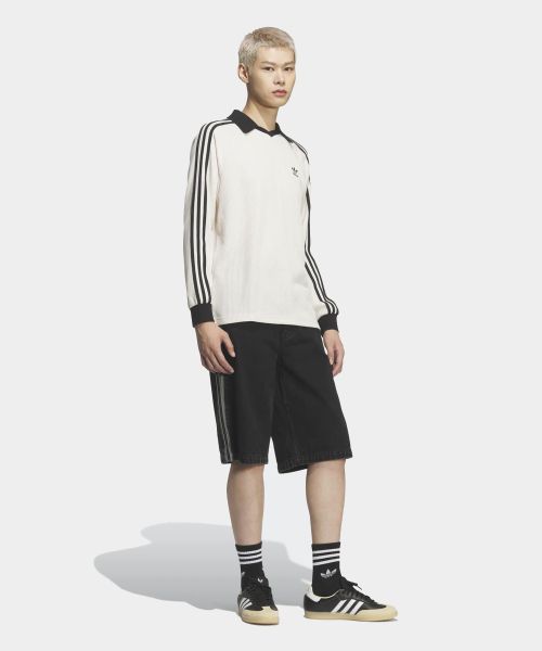 Cheap adidas Waffle Long Sleeve Polo Tee - Wonder White KQ6867