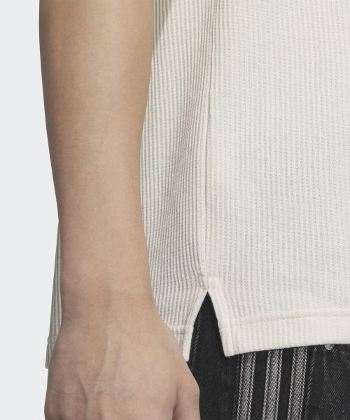 Details for adidas Waffle Short Sleeve Polo Shirt - Wonder White JV9265