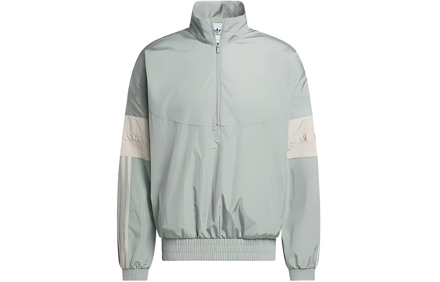 adidas Warm-Up Basketball Jacket Green Colorblock Sports Outerwear IK5400