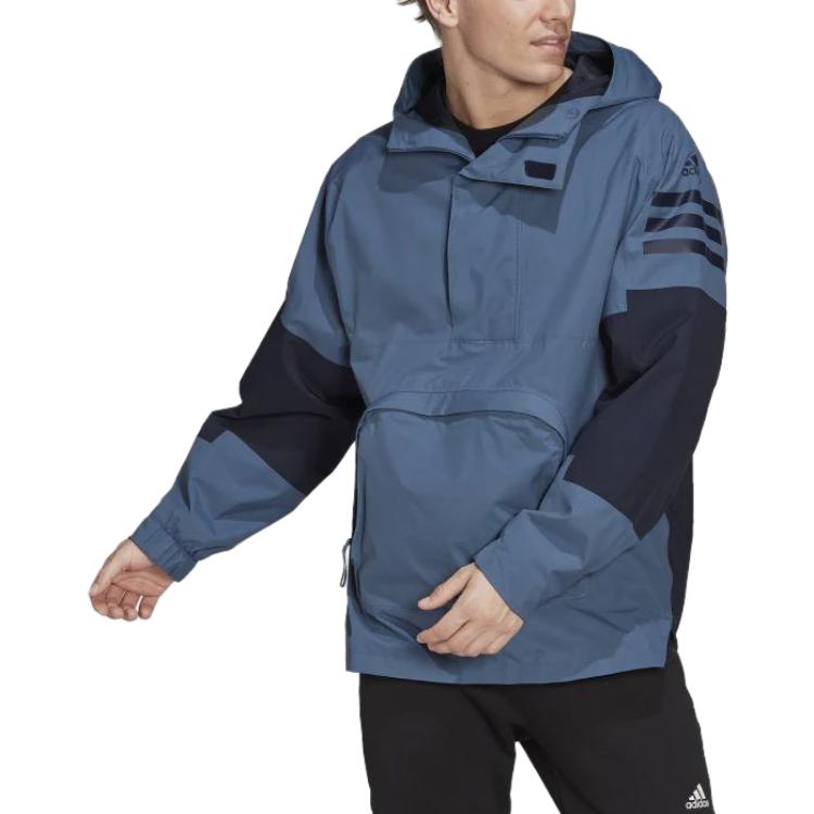 Lookbook adidas防水連帽風衣外套印有標誌 HG8579