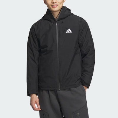 adidas Waterproof Windproof Warm 3-in-1 Down Jacket Unisex - Black JM9135 Shop adidas Waterproof Windproof Warm 3-in-1 Down Jacket Unisex - Black JM9135