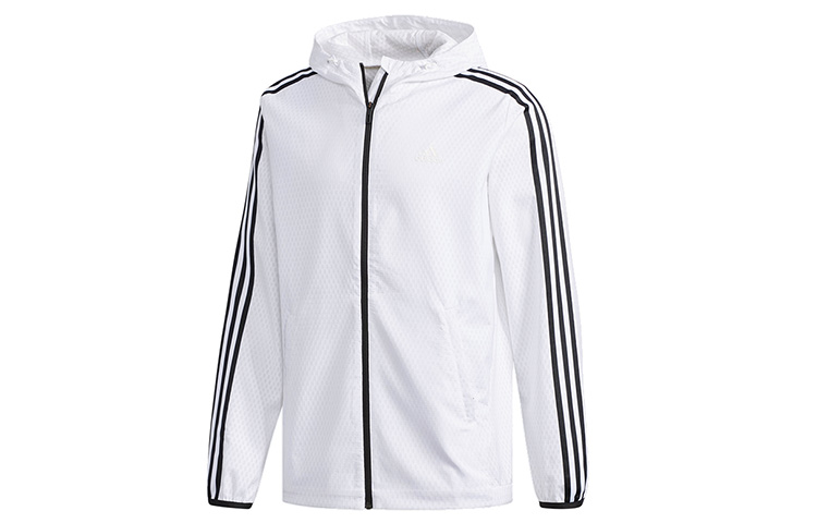 adidas WB Classic 3-Stripes Woven Jacket White DW4620