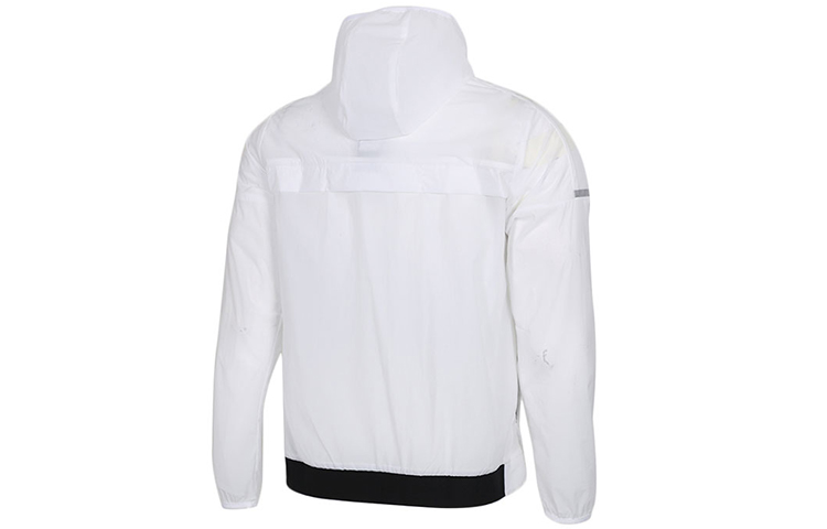 Lookbook adidas WB 輕盈Logo印花白色織布連帽外套 FI8758