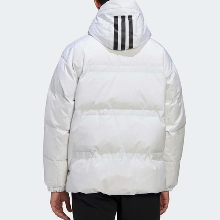 Adidas White Cold.rdy Hooded Down Jacket for Outdoor Sports GF0061 圖 5