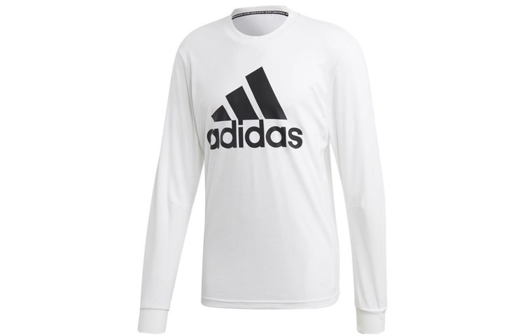 adidas White Crewneck Breathable Sports Sweatshirt EK4546