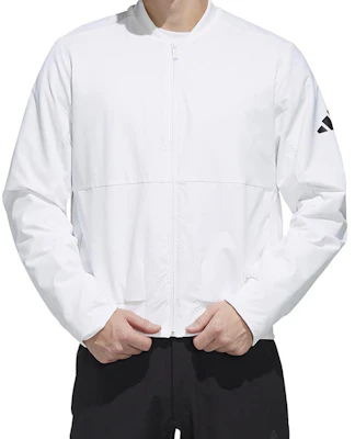 adidas Jaket Baseball Fleece Putih Kerah FM9416 Shop adidas Jaket Baseball Fleece Putih Kerah FM9416