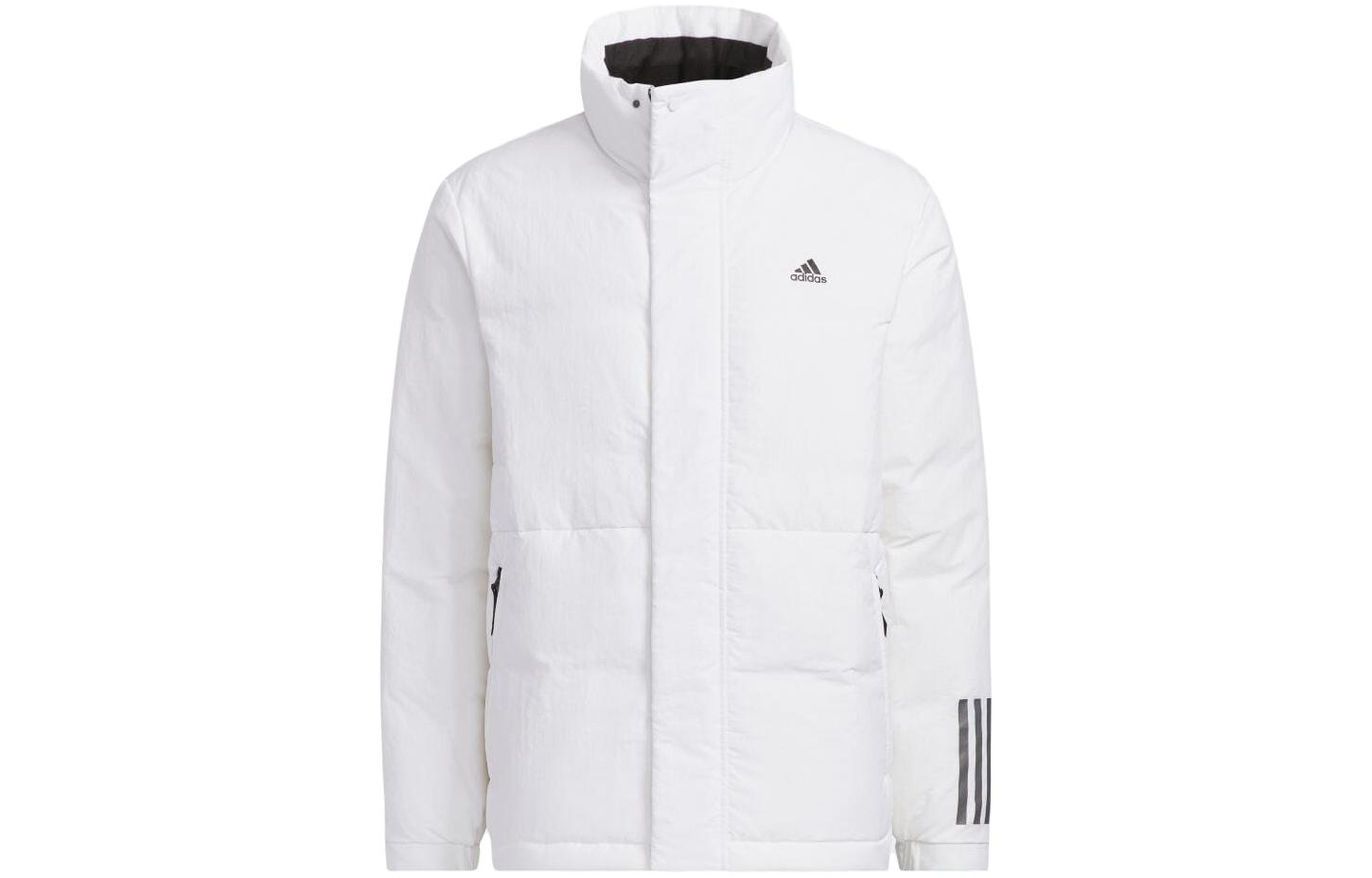 adidas White Full-Zip Stand Collar Jacket Japan Edition IL8921-JAPAN