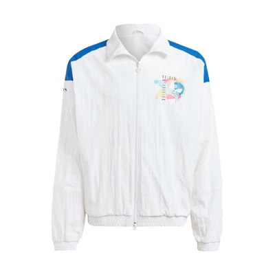adidas White Graphic Print Track Jacket Japan Edition IN2382-JAPAN