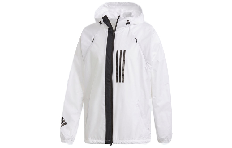 Order adidas 白色連帽防風外套 休閒運動服 - 秋季版 DZ0054
