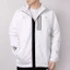 Details for adidas 白色連帽防風外套 休閒運動服 - 秋季版 DZ0054
