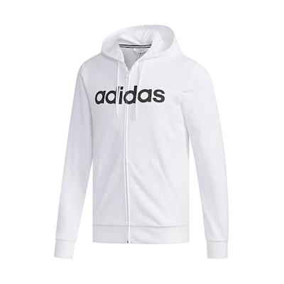 adidas White Hoodie Sports Jacket EJ7056