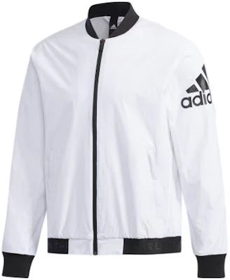 adidas Jaket Bomber Putih Logo dengan Kerah Baseball DW4617 Order adidas Jaket Bomber Putih Logo dengan Kerah Baseball DW4617