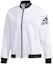 Order adidas Jaket Bomber Putih Logo dengan Kerah Baseball DW4617