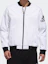 Shop adidas Jaket Bomber Putih Logo dengan Kerah Baseball DW4617