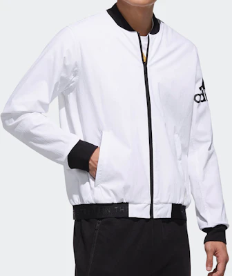 adidas Jaket Bomber Putih Logo dengan Kerah Baseball DW4617 Sizing adidas Jaket Bomber Putih Logo dengan Kerah Baseball DW4617